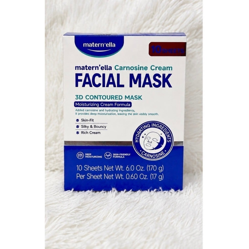 K Beauty matern'ella Carnosine Cream
Facial Mask - 10 Pack | New & Sealed